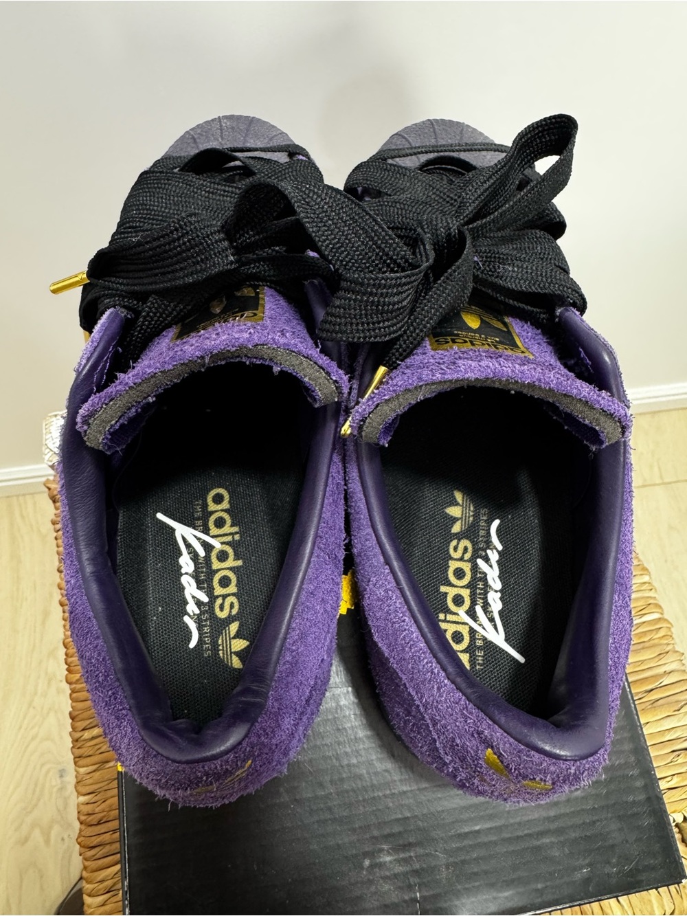 adidas Purple Superstar ADV  x kader size 8 - Picture 11 of 13